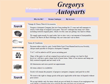 Tablet Screenshot of gregorysautoparts.co.uk